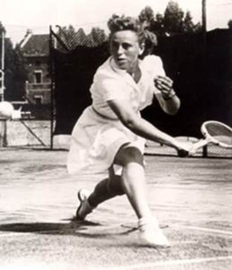 Die Tennisspielerin Inge Pohmann, Deutsche Meisterin 1950
